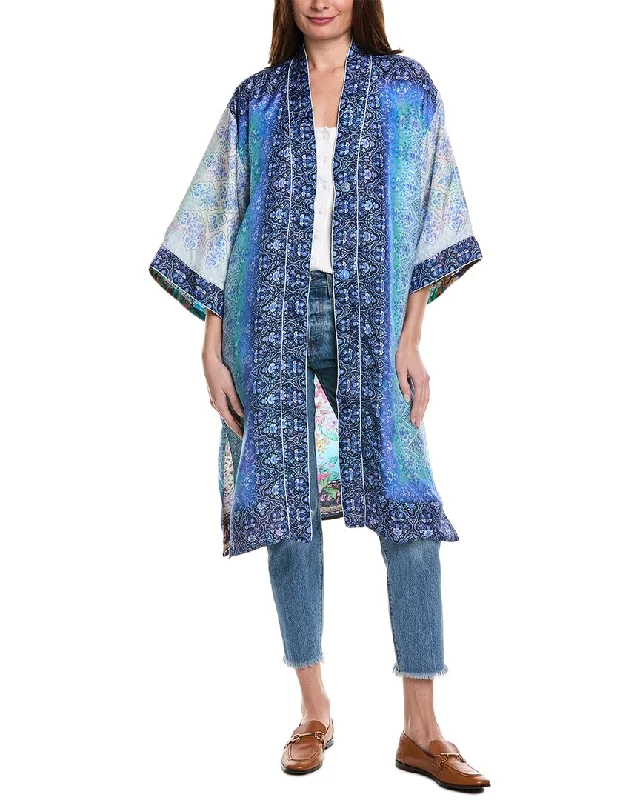 Modern Women's Fashion with Vintage Touches Johhny Was The Maggi Long Silk Kimono