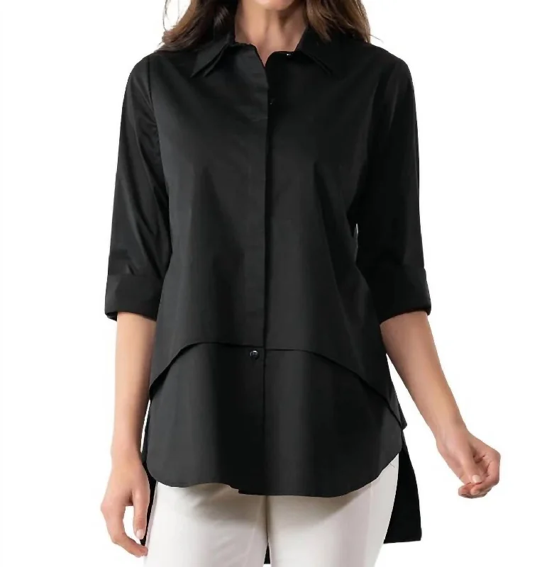 Chic Trends For The Fashion Savvy Twice As Nice Shirt In Black