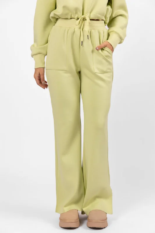 Break Fashion Norms Only One Lime Wide Leg Pull On Pants