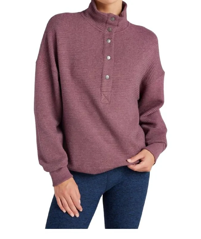 Trend Leading Collection Merrick Top In Eggplant