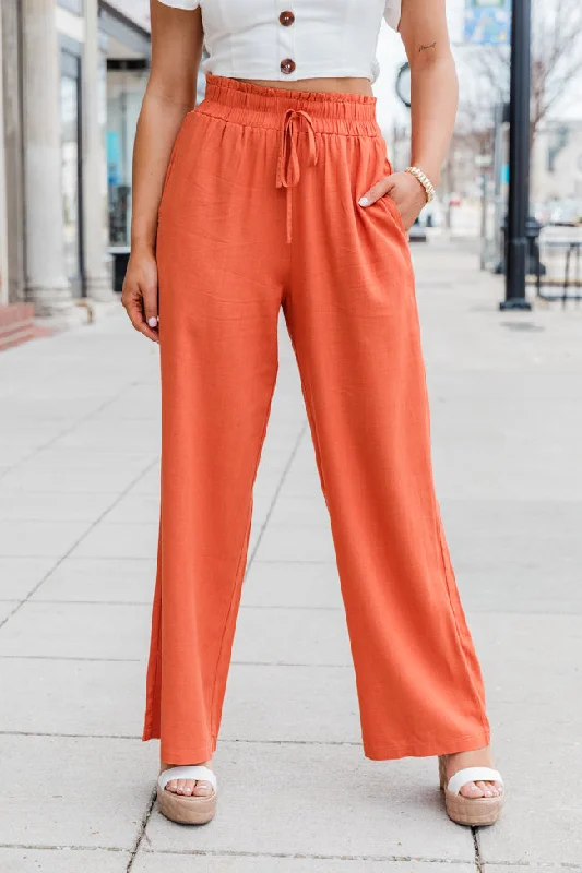 Trend Setting Threads About Time Rust Pull On Pants FINAL SALE