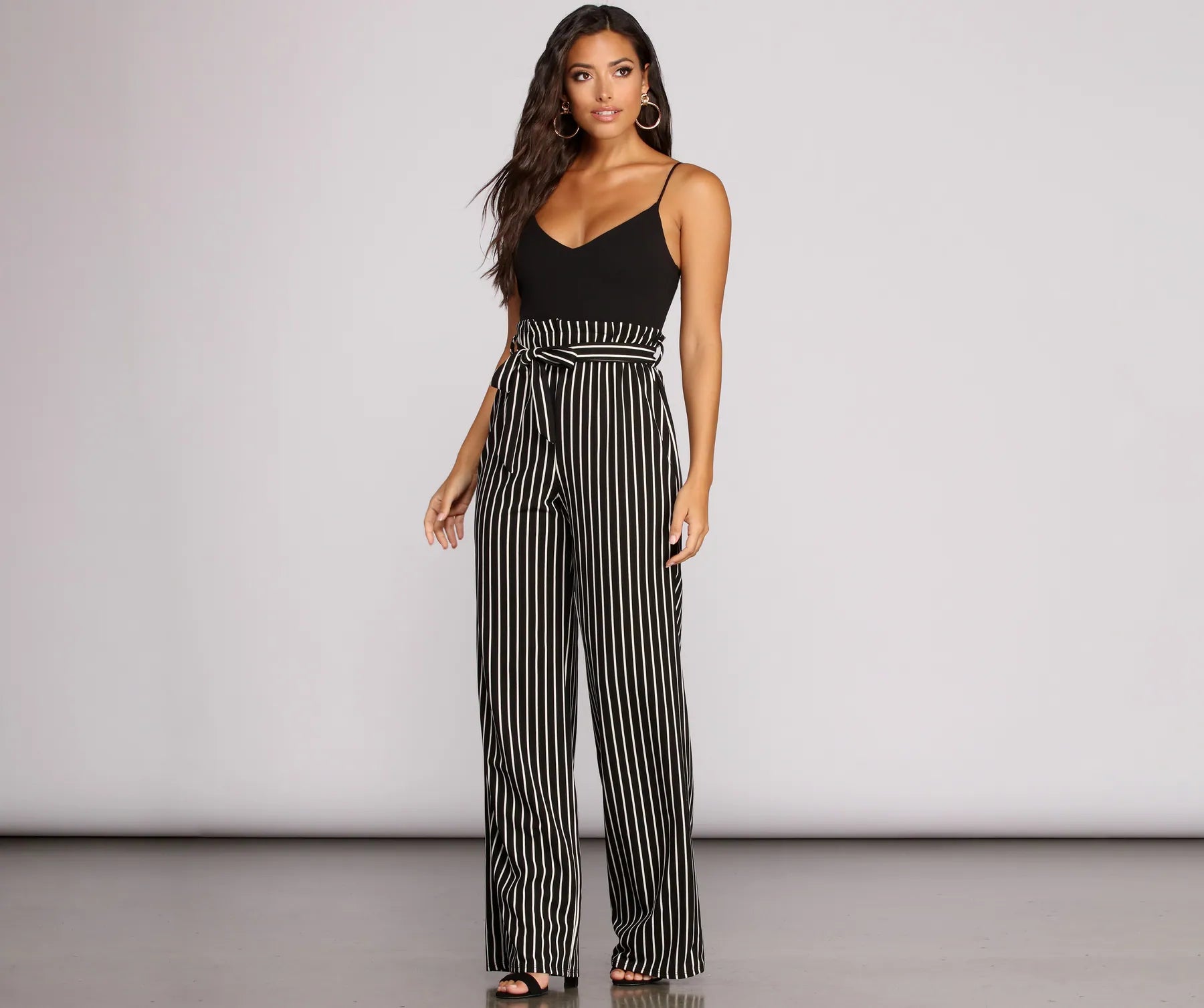 Chic Style Better Together Striped Jumpsuit