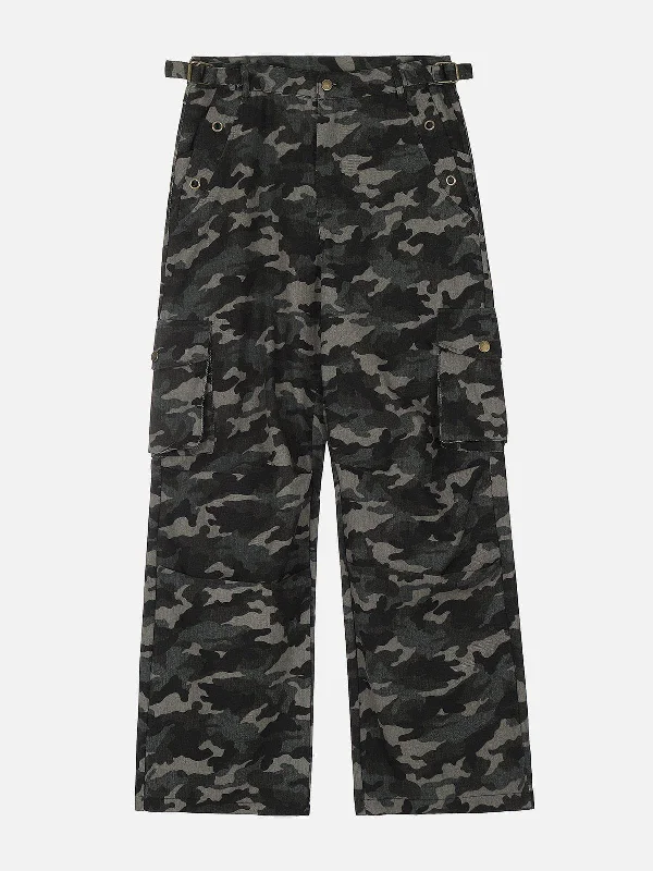 Affordable Women's Fashion Aelfric Eden Wrinkle Camouflage Cargo Pants