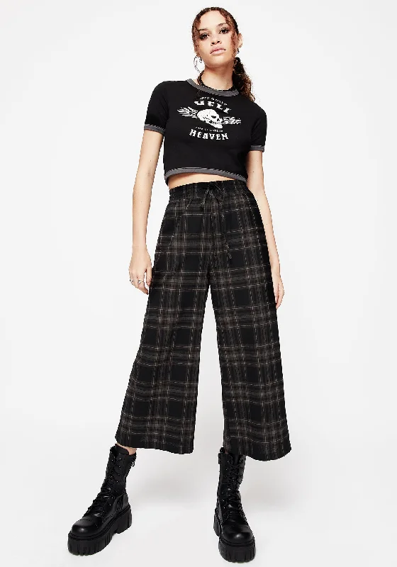 Clothing Brands Clover Check Crop Trousers