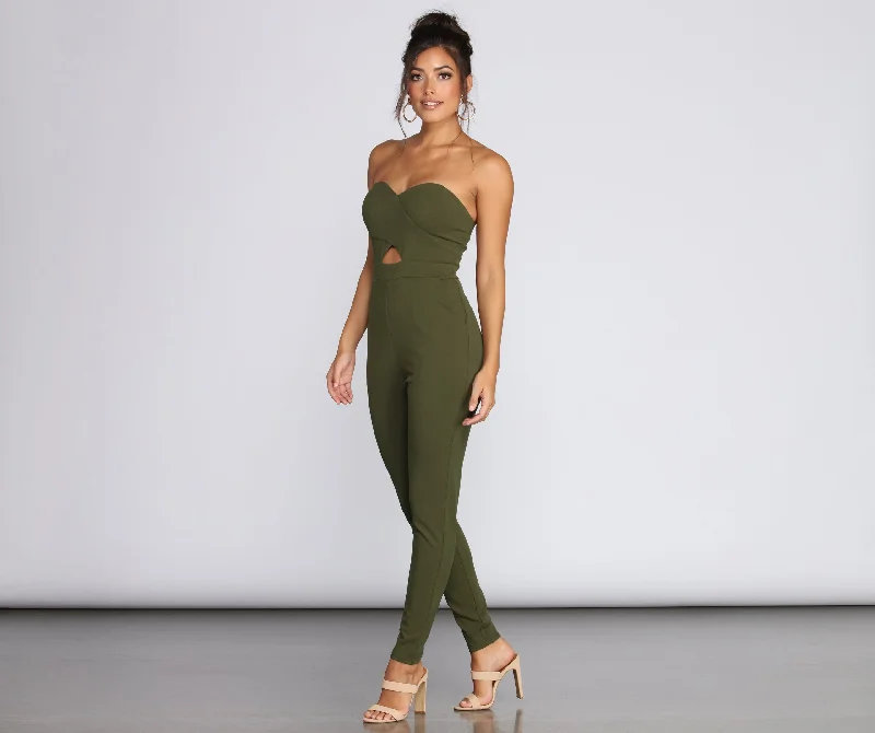 Comfort First Women's Fashion Be Mine Sweetheart Tapered Jumpsuit