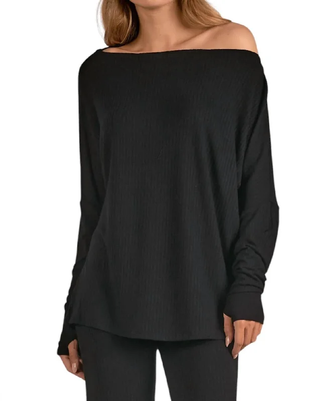 Clothing Store Isabella Top In Black