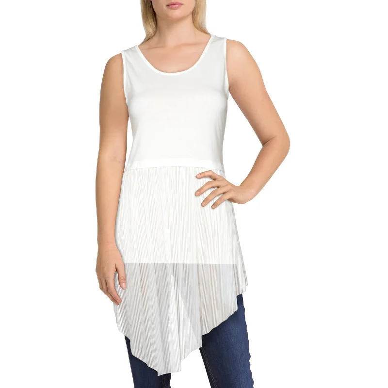 Trendy Boutique Online Float Womens Illusion Sharkbite Hem Top