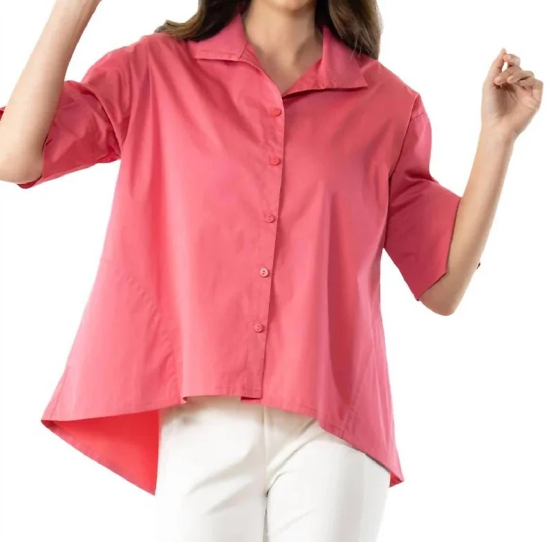 Versatile Wardrobe Essentials Easy Breezy Shirt In Tulip