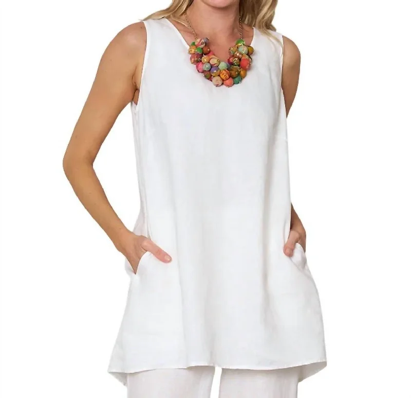 Limited Stock, Big Sale Santorini Top In Soft White