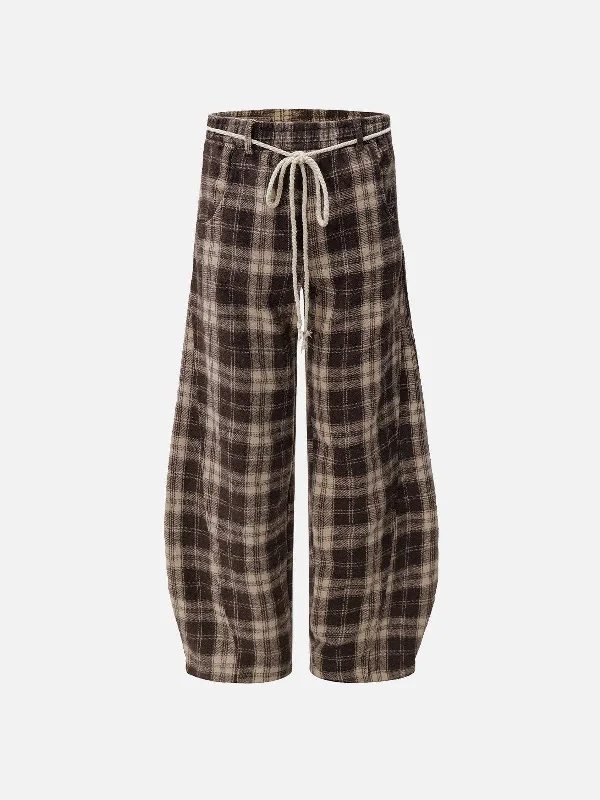 Crazy Discounts, Hurry Up Aelfric Eden Vintage Plaid Barrel Pants