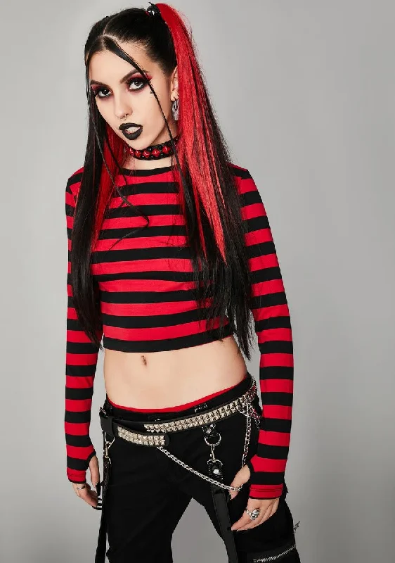 Exclusive Discount World Of Misery Striped Top