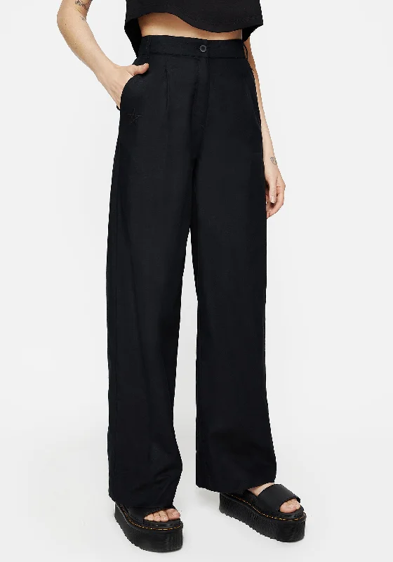 Clothing Online Pentaculum Linen-Blend Tailored Trousers