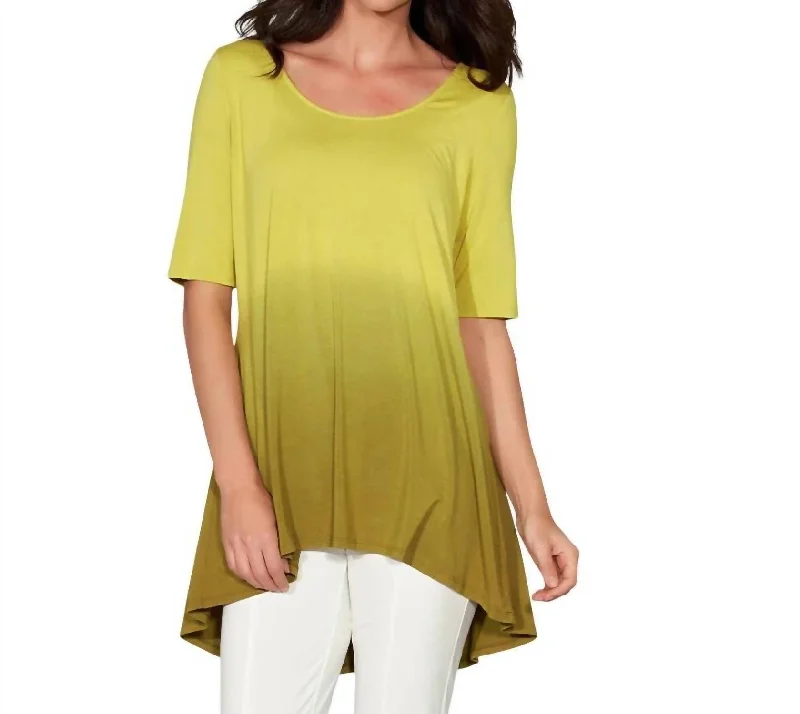 Effortless Everyday Wear Raise The Bar Top In Kiwi Dip Dye