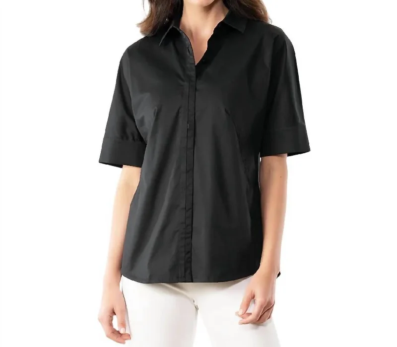 Elegant Simplicity Wardrobe Legacy Shirt In Black