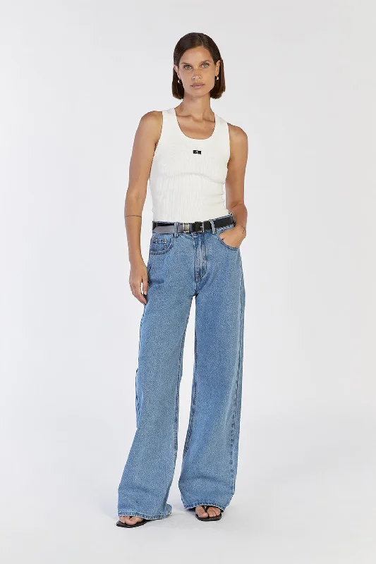 Special Occasion Wear REAGAN VINTAGE BLUE SLOUCHY DENIM JEAN