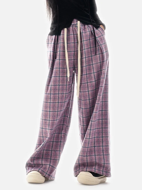 Day To Night Styles Aelfric Eden Basic Plaid Sweatpants