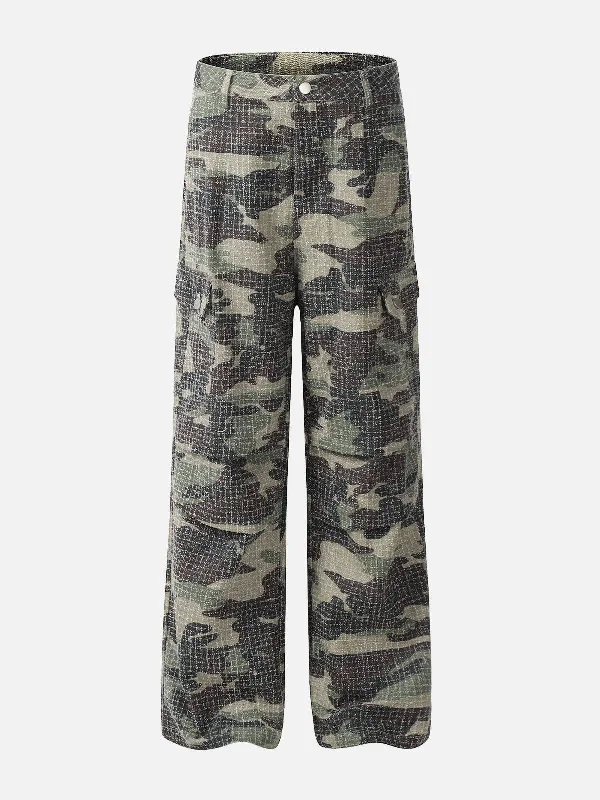 Discover Now Aelfric Eden Multi Pocket Camouflage Cargo Pants