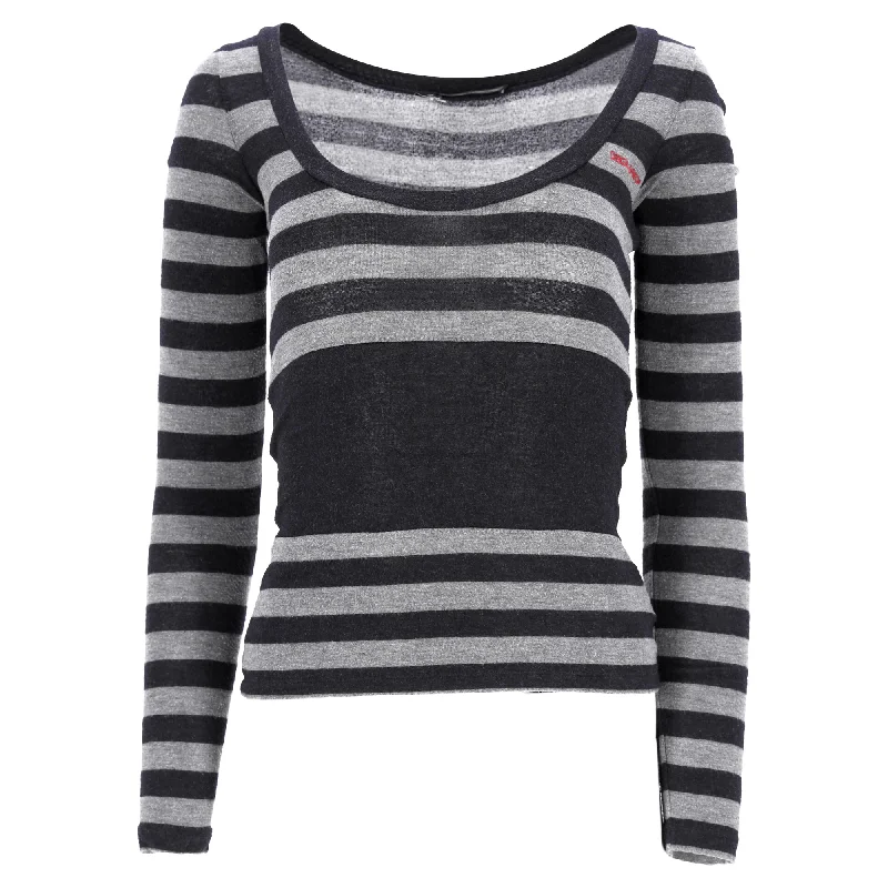 Casual Dresses for Women Dsquared2 Striped Top in Grey Viscose