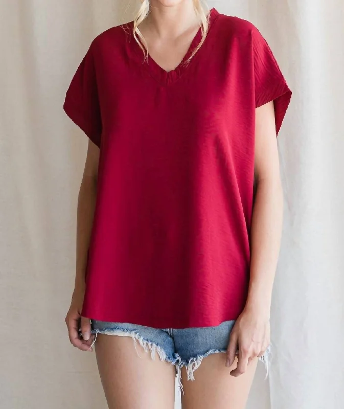 Mega Sale Forever Famous Top In Ruby