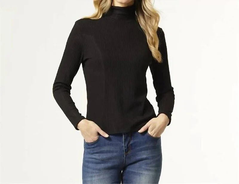 Limited Time Offers Hazel Ribbed Top In Black