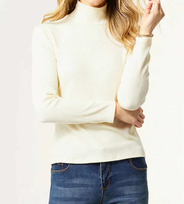 Buy More, Save More Hazel Ribbed Top In Cream