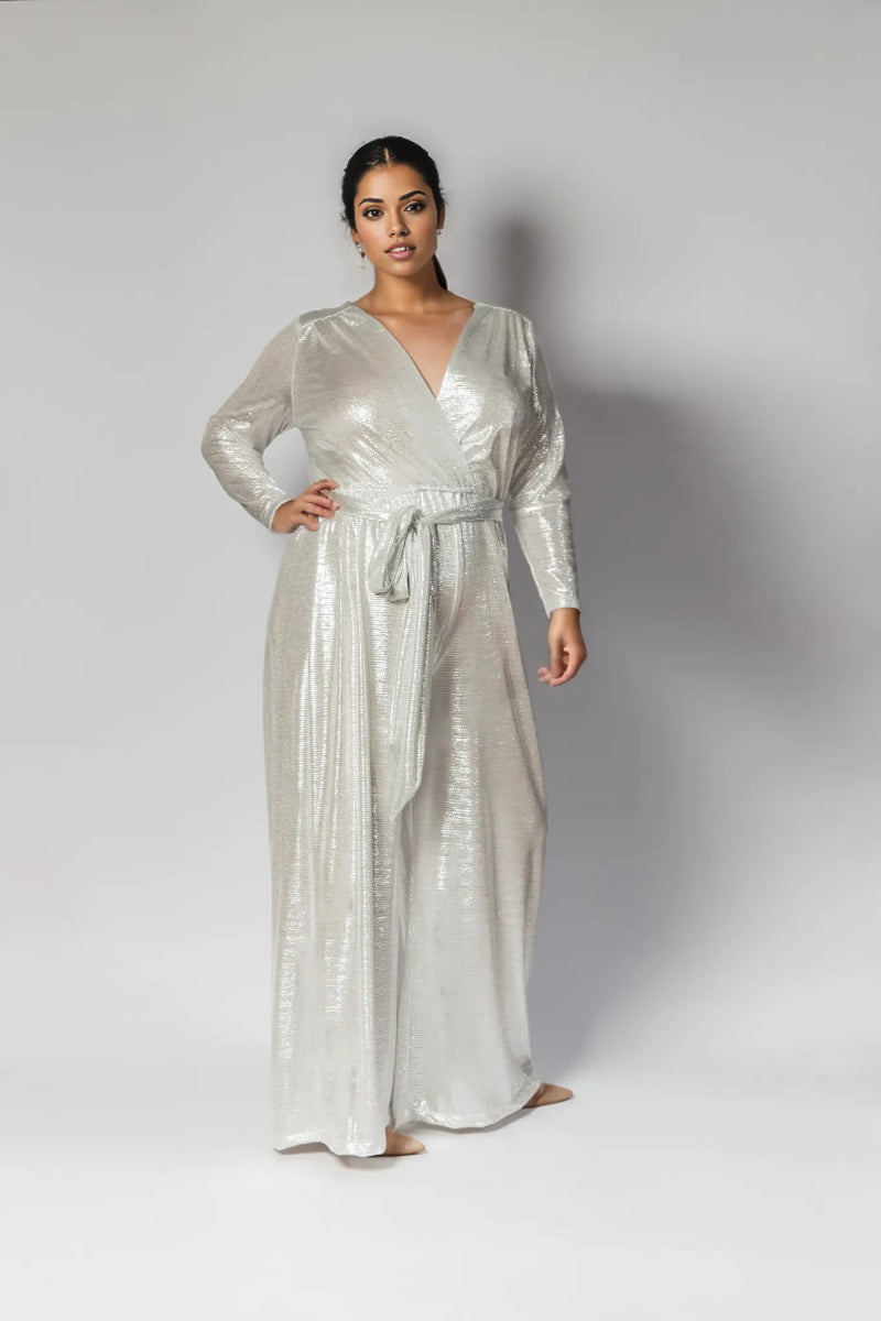 Online Boutique Clothing Helena Jumpsuit Silver