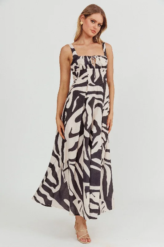 The Latest Trends Colette A-Line Maxi Dress Black