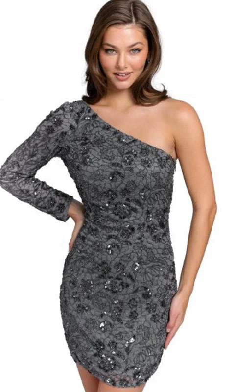 Trend Setting Threads Primavera Couture 3865 - One Long Sleeve Cocktail Dress