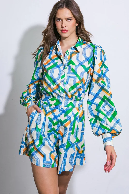 Unique Women's Fashion Pieces FOR THE OCCASION WOVEN ROMPER