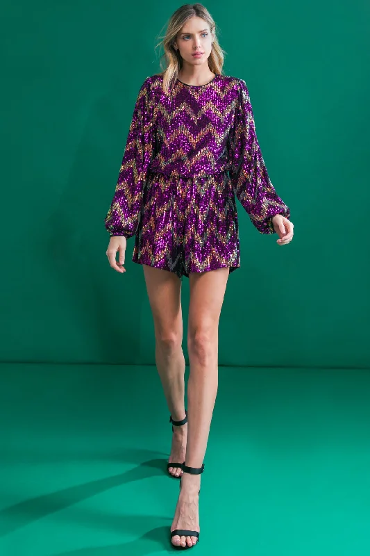 Limited Stock, Big Sale REAL ALLURE SEQUIN ROMPER