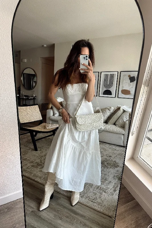 Casual Fashion Trends for Women Magnolia White Linen Maxi Dress