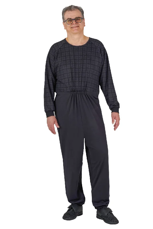 Step Ahead, Lead The Trend Anti-Strip Jumpsuit - Henry | Black Check