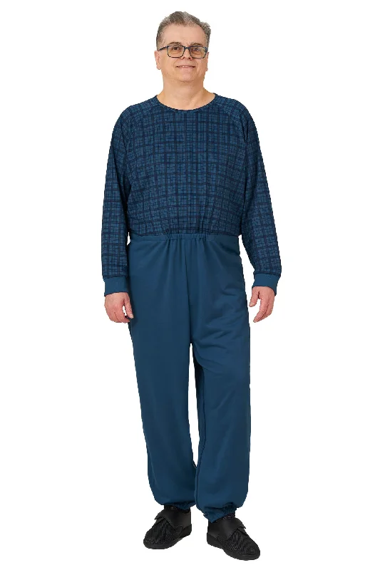 Bid Farewell To The Old Season Anti-Strip Jumpsuit - Henry | Navy Check