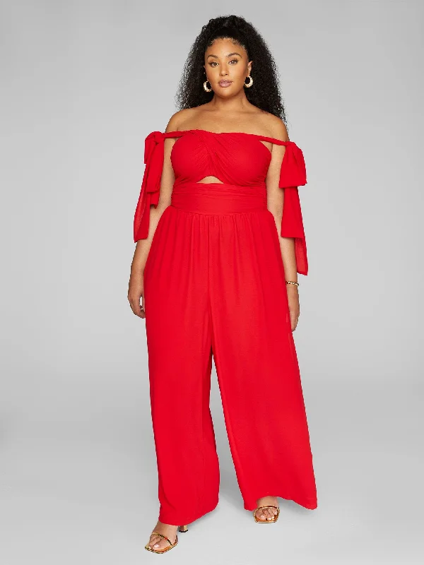 Outfits For Girls Dinah Off-Shoulder Chiffon Jumpsuit