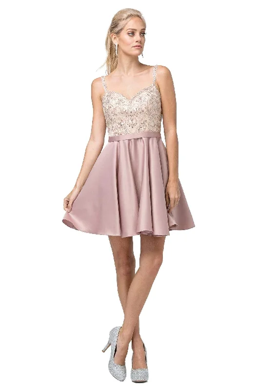 Boutique Styles Dancing Queen - 3125 Beaded Sweetheart A-line Dress