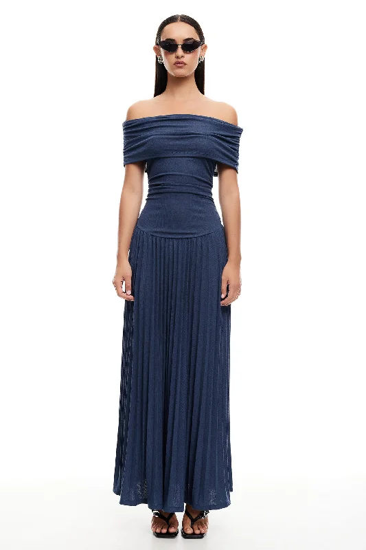 Casual Fashion for Women LIONESS Field Of Dreams Maxi Navy