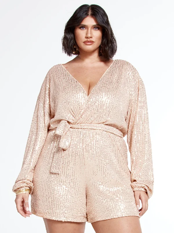 Trendy Boutiques Online The Shiny Legend Romper - SRV x FTF