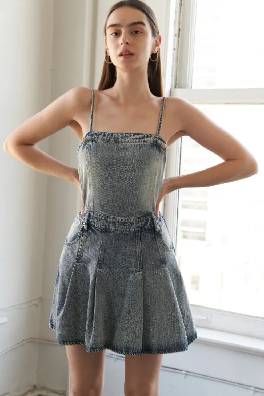 Vibrant Femme Fashion MY BEST CHAPTER DENIM ROMPER