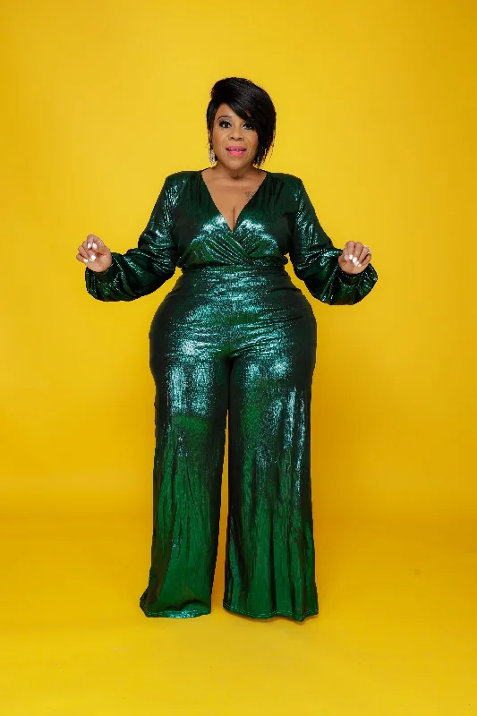 Fresh Styles, Fresh Deals Emerald Regal Collection Jumpsuit