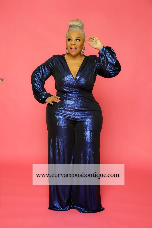 Wardrobe Update Royal Blue Regal Collection Jumpsuit