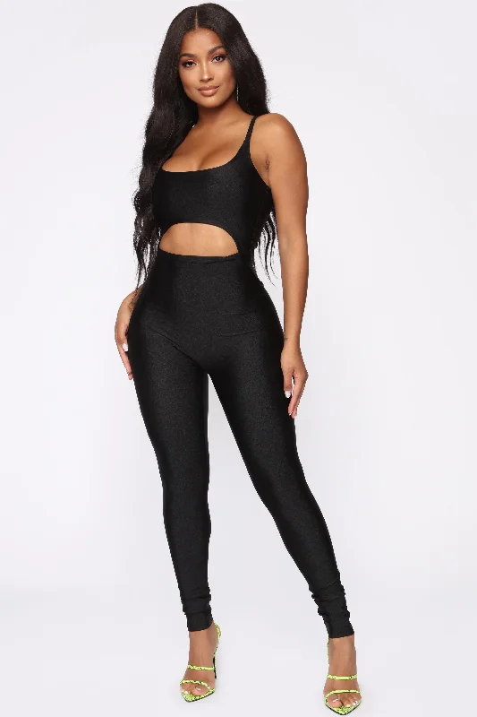 Flash Sale, Don't Miss A Cut Above The Rest Jumpsuit - Black