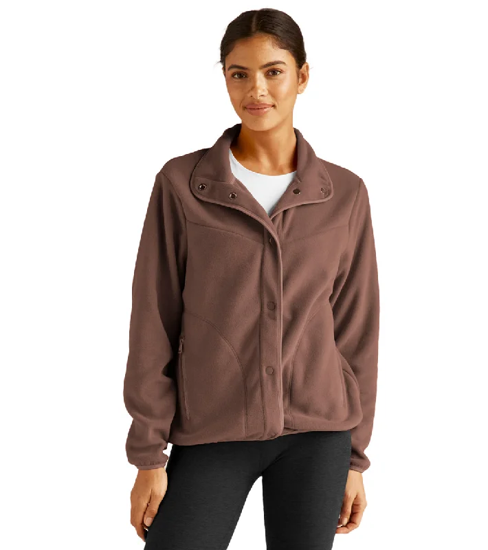 Chic Style Beyond Yoga Tranquility Jacket Nutmeg