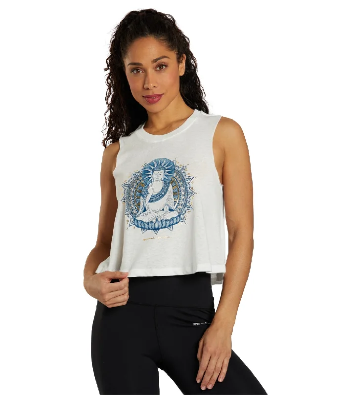 Daily Deals Spiritual Gangster Buddha Crop Tank Stone