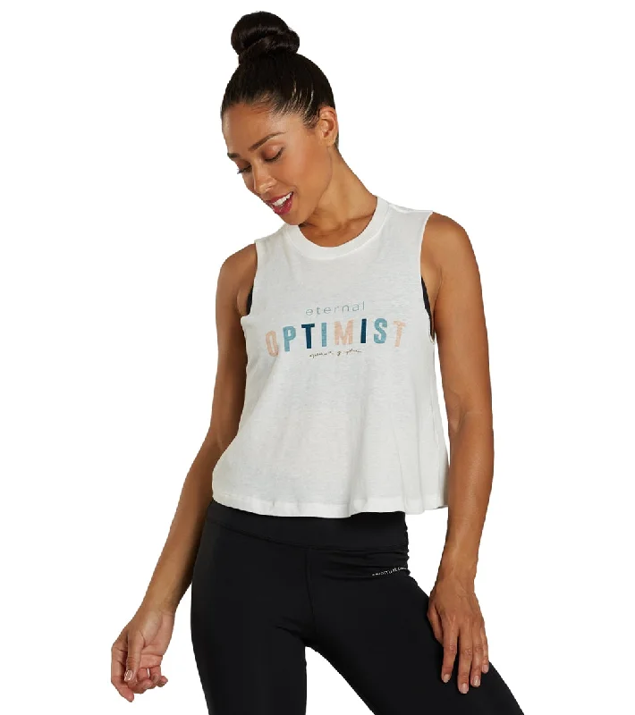 Trend Forward Threads For Her Spiritual Gangster Eternal Optimist Crop Tank Stone