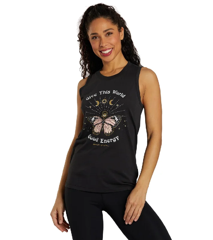 Exclusive Discounts Spiritual Gangster Good Energy Essential Tank Black