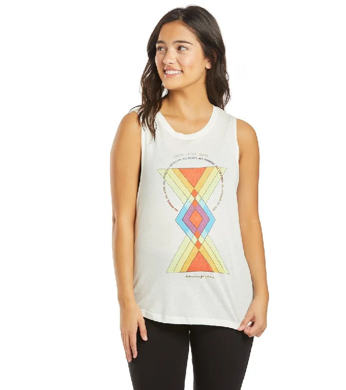 Exclusive Designer Collection Spiritual Gangster Love Muscle Tank Stone