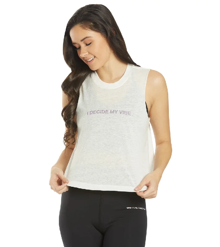 Break Fashion Norms Spiritual Gangster Vibe Crop Tank Stone