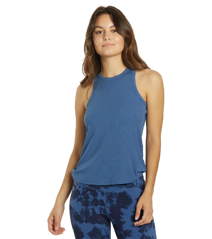 Chic Casual Style Tavi Perfect Fit Rib Tank Deepwater