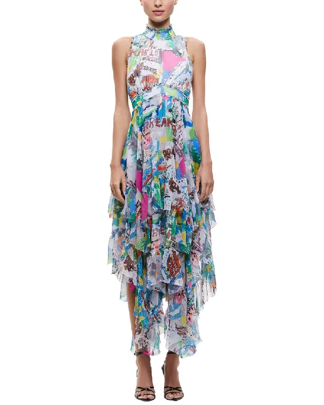 Runway Inspired Wear alice + olivia Evelyn Mock Maxi Dress