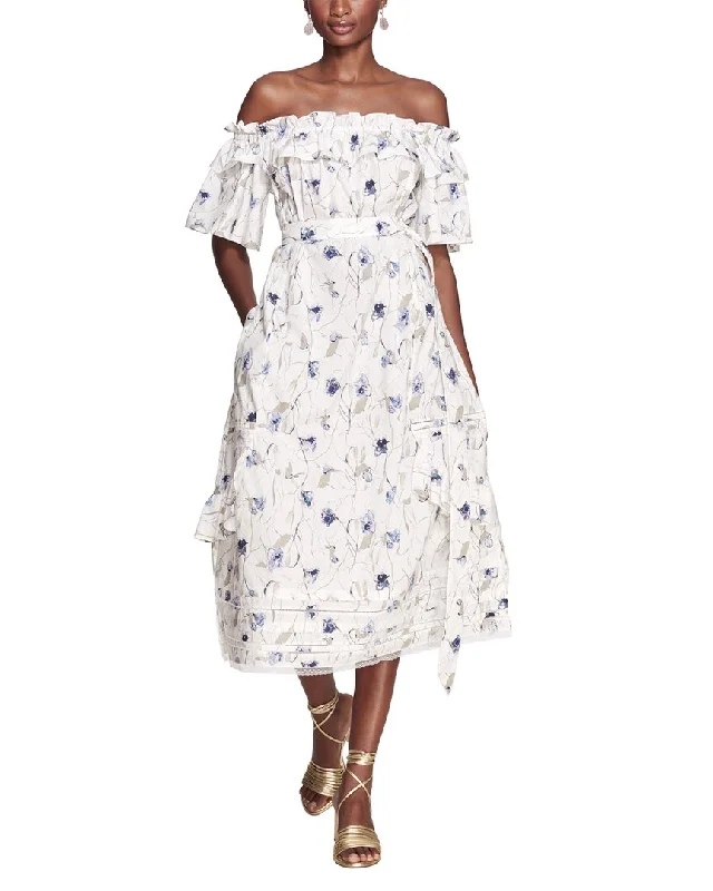 Online Clothing Boutiques Marchesa Notte Rosie Printed Dress